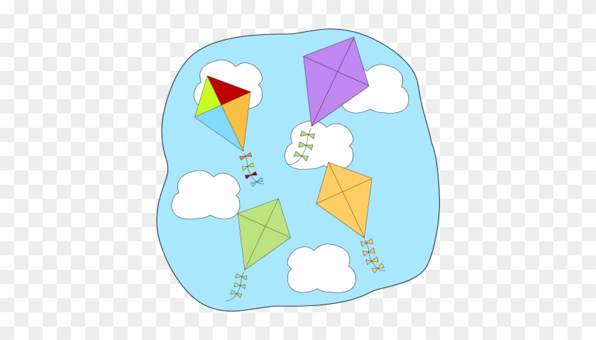 Kites Flying - Clip Art Of A Kites #185595