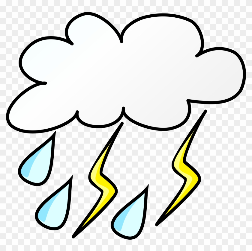 Storm Clipart Weather Symbol - Rainy Weather Clip Art #185584