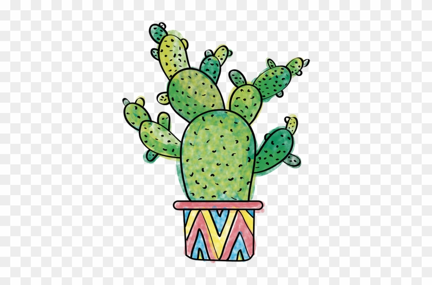 Hand Drawn Watercolor Multiple Cactus Png - Watercolor Cactus Png #185600