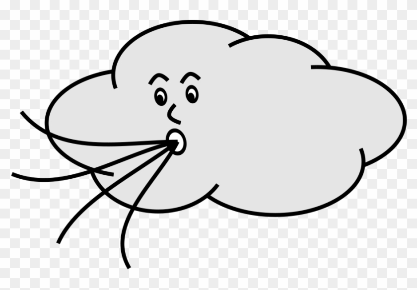 Wind Clip Art - Cartoon Wind Blowing #185658