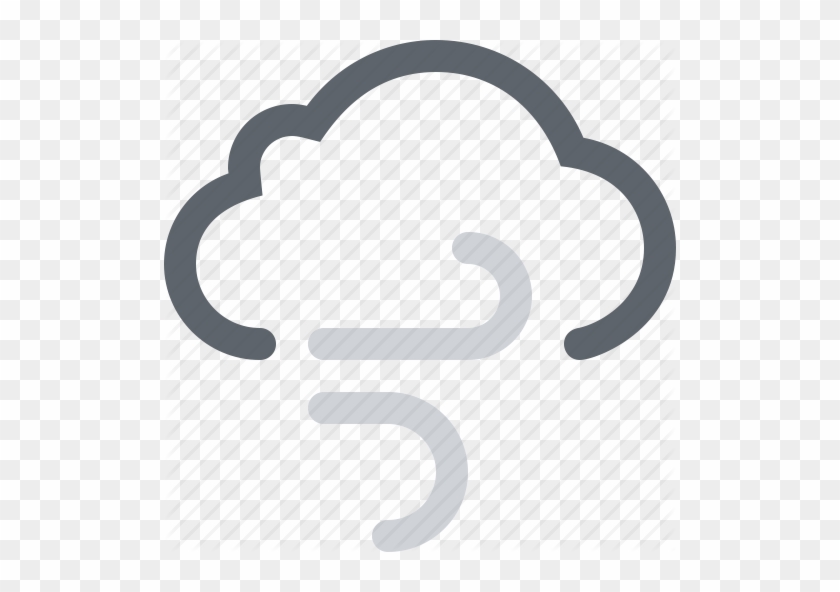 Wind Clipart Breezy - Rain Snow Mix Weather Icon #185697