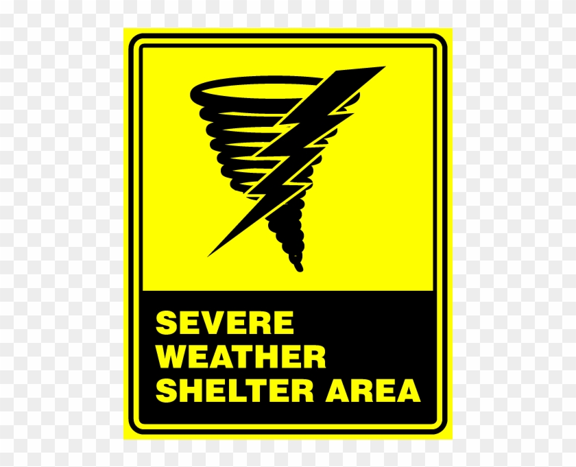 Safe Shelter Symbol , Safe - Severe Weather Sign #185758