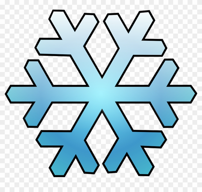 Snowflake Clipart Winter Weather - Molde Floco De Neve Frozen #185808