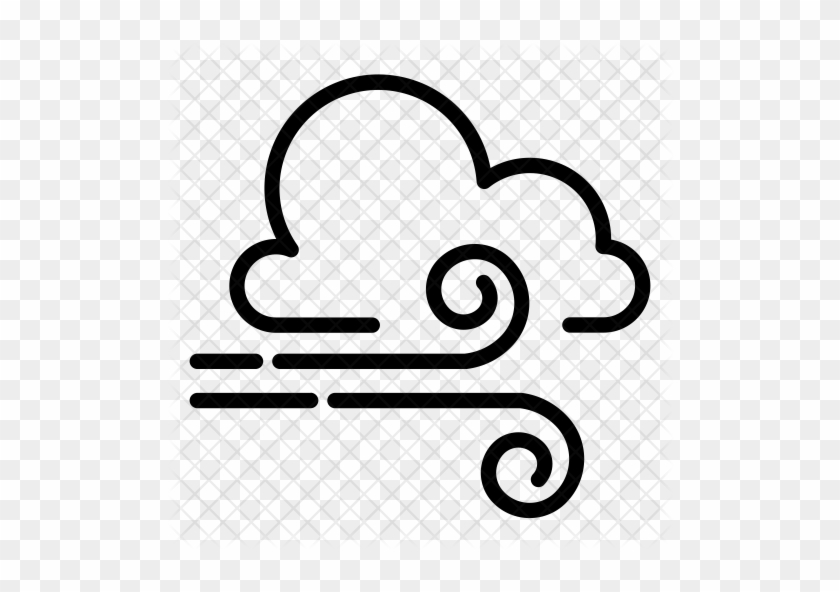 Cloudy & Windy Icon - Wind Icon Png #185837