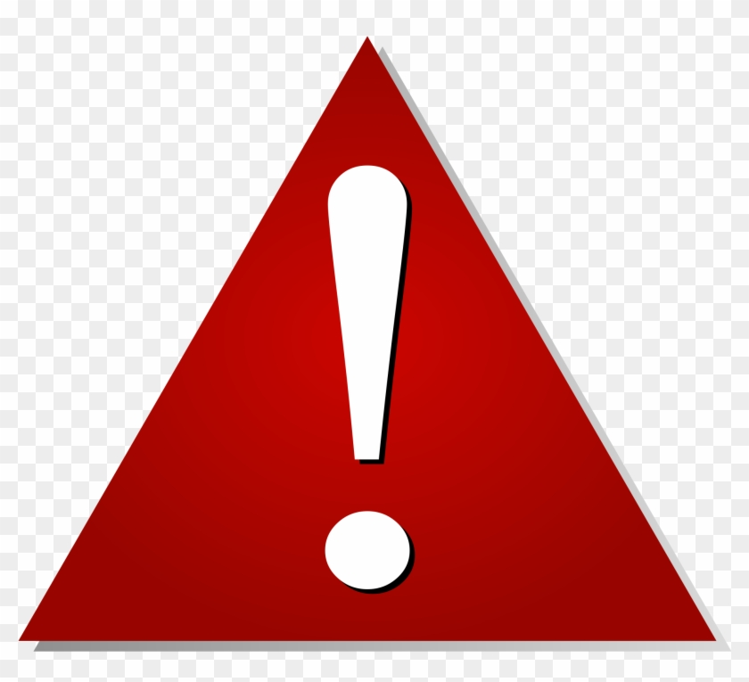 Attention Png - Red Triangle Exclamation Mark #185893