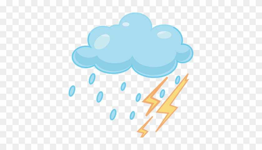 Thunderstorm Clip Art - Rain Clipart #185923