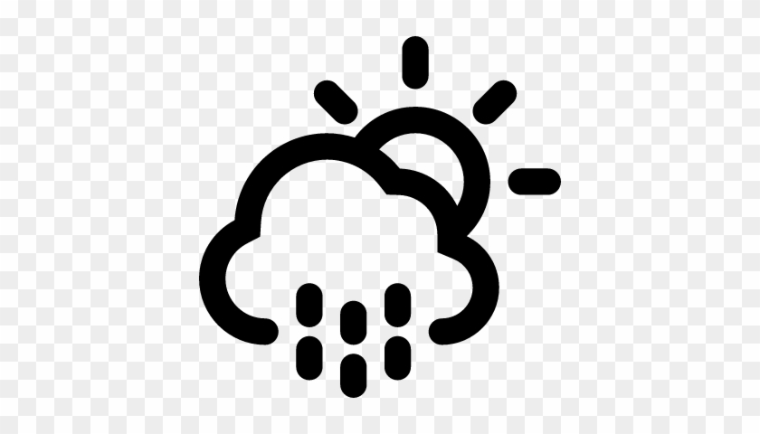 Rainy Day Weather Symbol Vector - Symbol Rain #185916