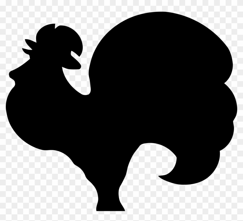 Free Rooster Silhouette Cliparts, Hanslodge Clip Art - Rooster Silhouette Clip Art #185935