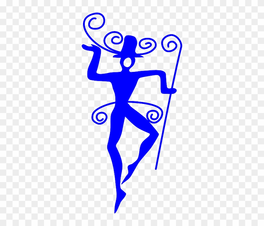 Silhouette Weather Vane, Blue, Vane, Dancer, Silhouette - Weather Vane #185974