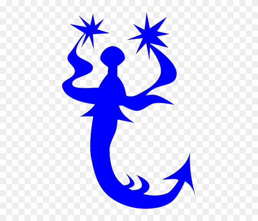 Silhouette Weather Vane, Blue, Vane, Mermaid, Silhouette - Mermaid #185995