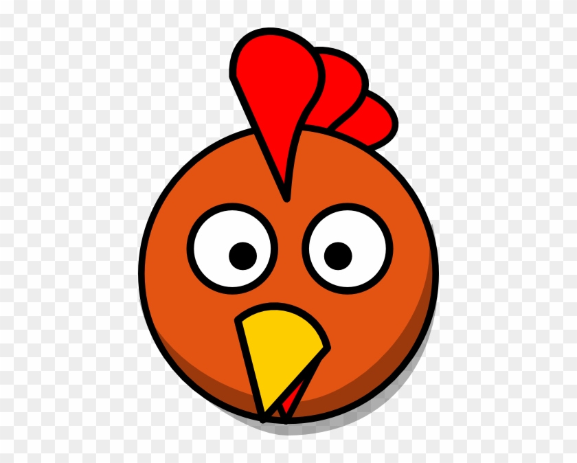 Chicken Head Clipart - Little Red Hen Face #186060