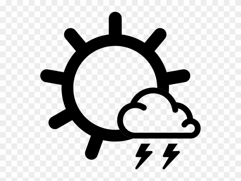 Simple Weather Icons2 Scattered Thunderstorms - Gear #186069