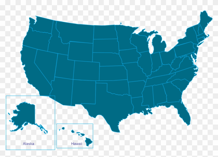 Map Powerpoint Us Map Template Free Templates Powerpoint - Vector Map United States #1063958