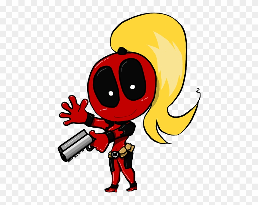 Lady Deadpool On Behance - Lady Deadpool Chibi Png #1064029