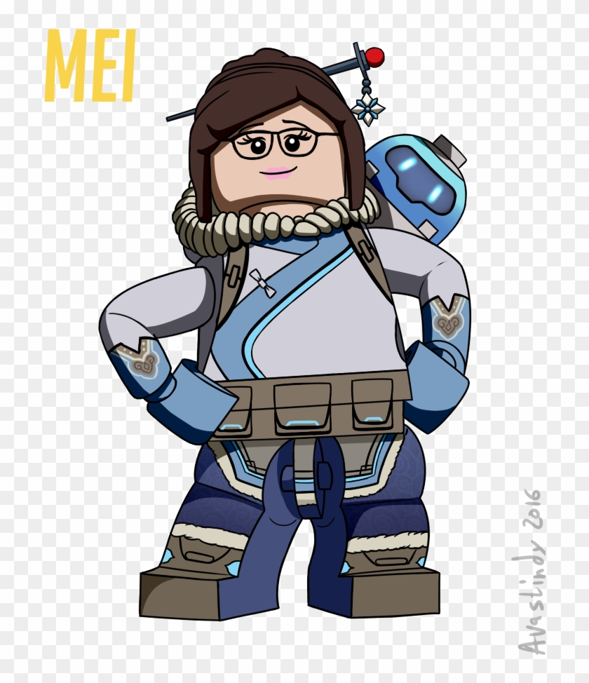 Silvercrab 45 5 Lego Mei By Avastindy - Lego Dimensions Overwatch #1064065