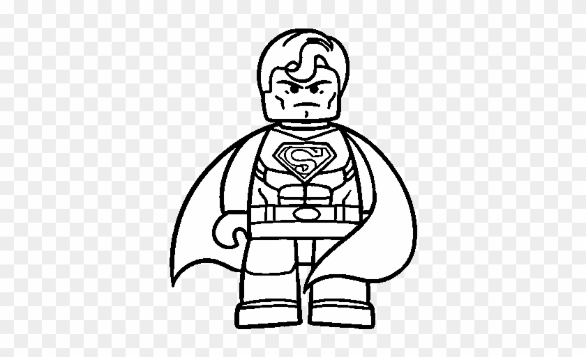 Lego Superman Coloring Pages To Print For Kids - Superman Lego Para Colorear #1064122