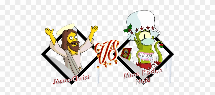 Tournoi Jésus-christ Vs Mme Kodos Noël - Cartoon #1064130