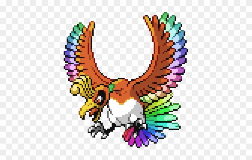 Ho-oh With Rainbow Wings - Shiny Ho Oh Gif #1064265