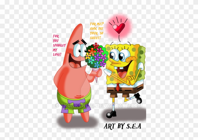 Spongebob Squarepants-sea Flowers For A Sponge By Skunkynoid - Art By Sea Spongebob #1064375