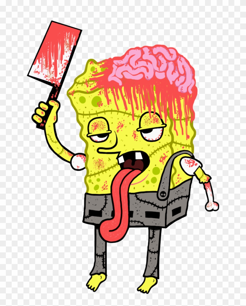 Sponge Bob Zombie By Hegdish - Spongebob Zombie Png #1064393