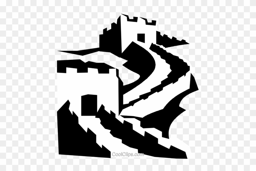 Clip Art Of Great Wall In China K16616859 - Great Wall Of China Vector Png #1064512