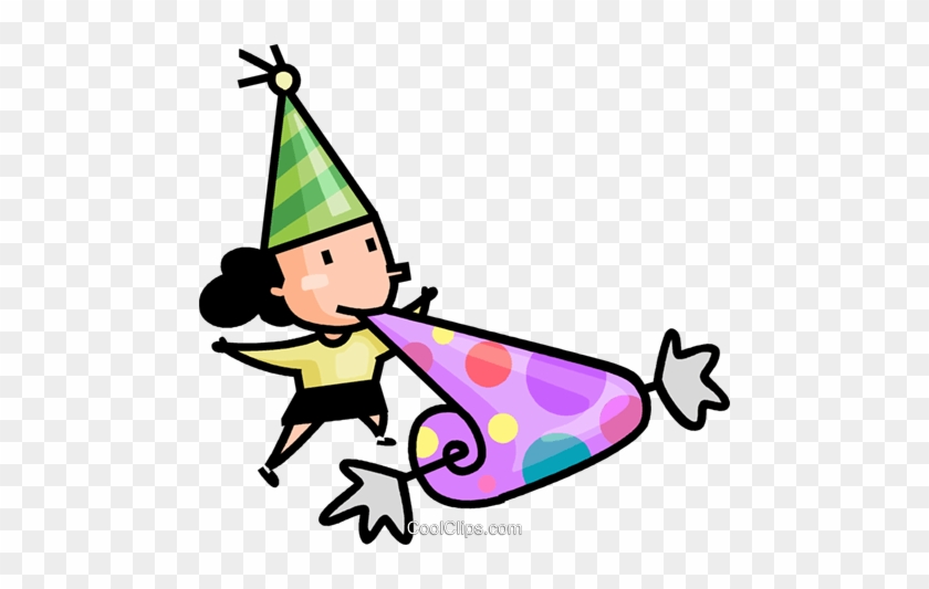 Girl Having Fun At A Birthday Party Royalty Free Vector - Girl Having Fun At A Birthday Party Royalty Free Vector #1064612