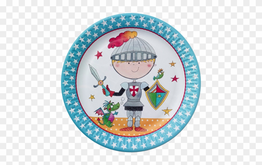 Brave Knight Party Plates - Rachel Ellen Knight Party Paper Plates X 8 #1064646