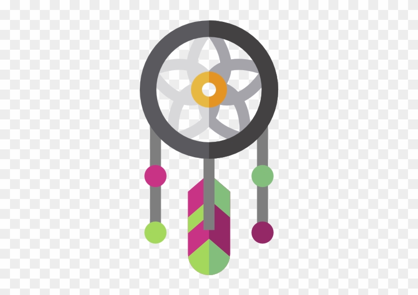 Dreamcatcher Free Icon - Icono De Atrapasueños Png #1064874