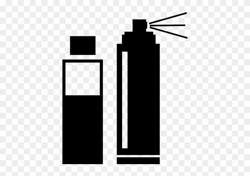 Hair Salon Spray Bottle And Can - Hair Spray Bottle Vector #1064966