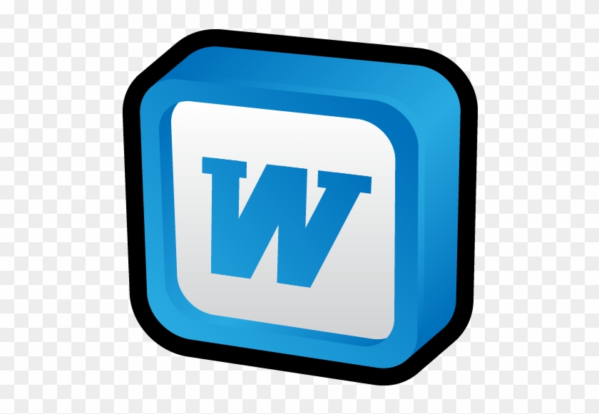 Microsoft Office Word Icon - Microsoft Word 3d Icon #1065080