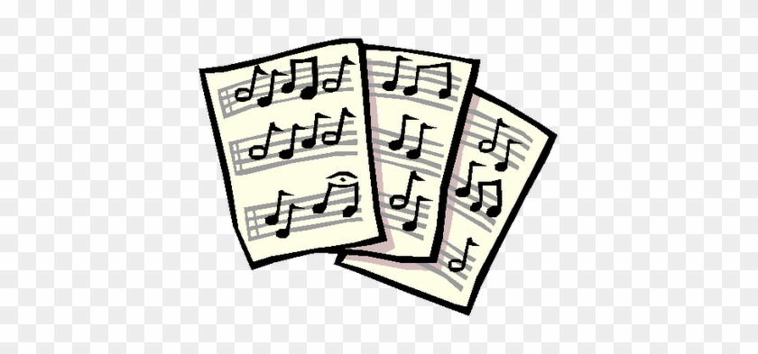 Music Club - Music Sheet Clip Art #1065232