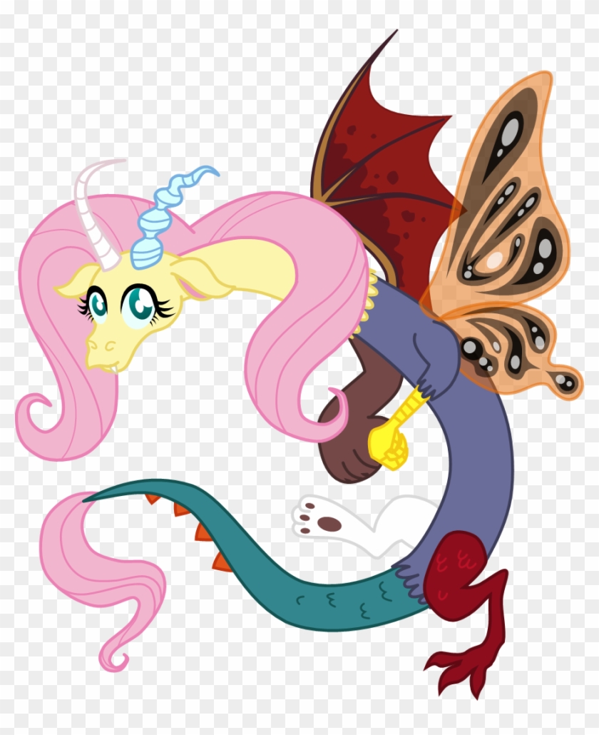 Fluttershy Pinkie Pie Rarity Applejack Fictional Character - My Little Pony Fluttershy Draconequus #1065246