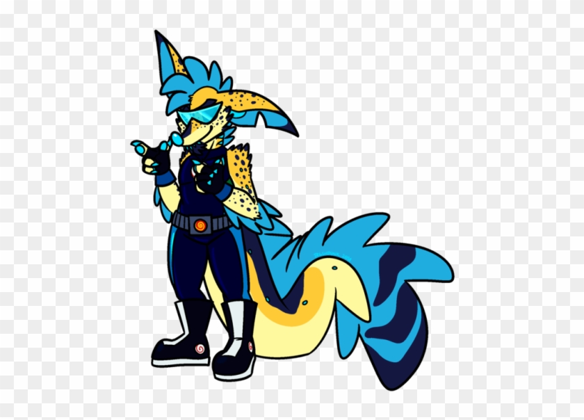 I Drew My Fursona Kayden In Xyr Crash Au Outfit - Crash Bandicoot #1065294