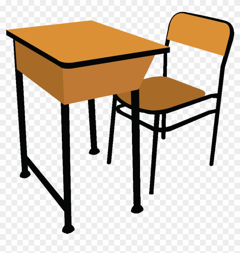 Furniture Clipart Classroom Desk - School Desk Clipart #1065385