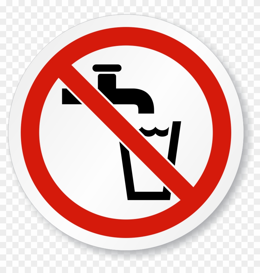No Smoking Nogum Not Drinking Water Iso Sign Is - No Drinking Water Symbol #1065386