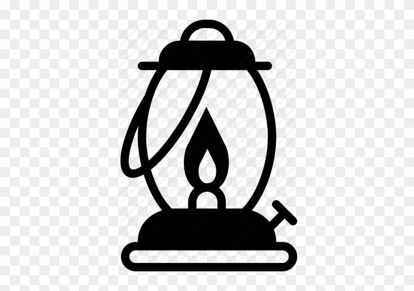Lamp Clipart Gas Lamp - Oil Lamp Icon Png #1065442