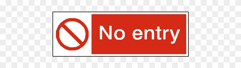 No Entry Landscape Label Safety-label - Sign #1065444