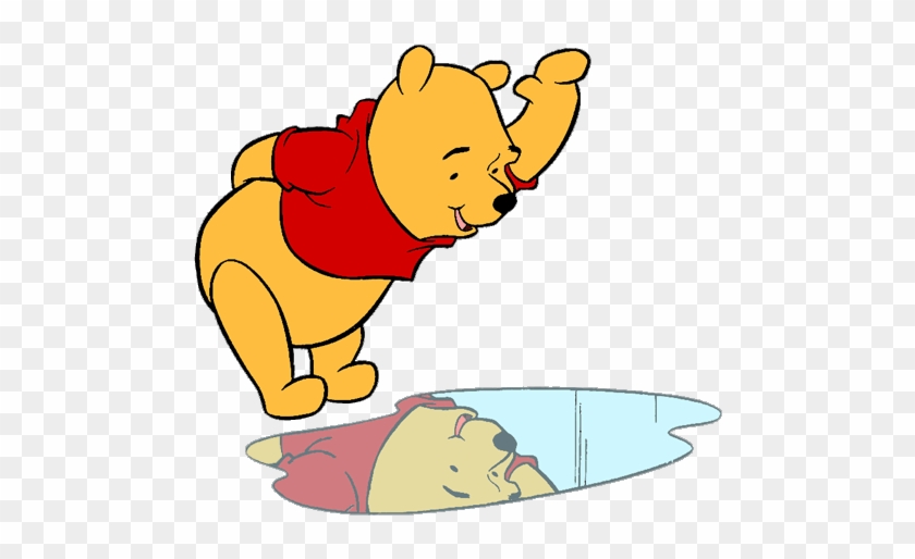 Reflection Clipart - Winnie The Pooh Reflection #1065517
