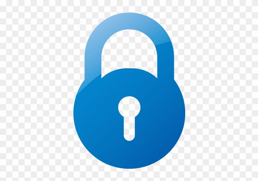 Lock Clipart Blue - Gray Password Icon Png #1065815
