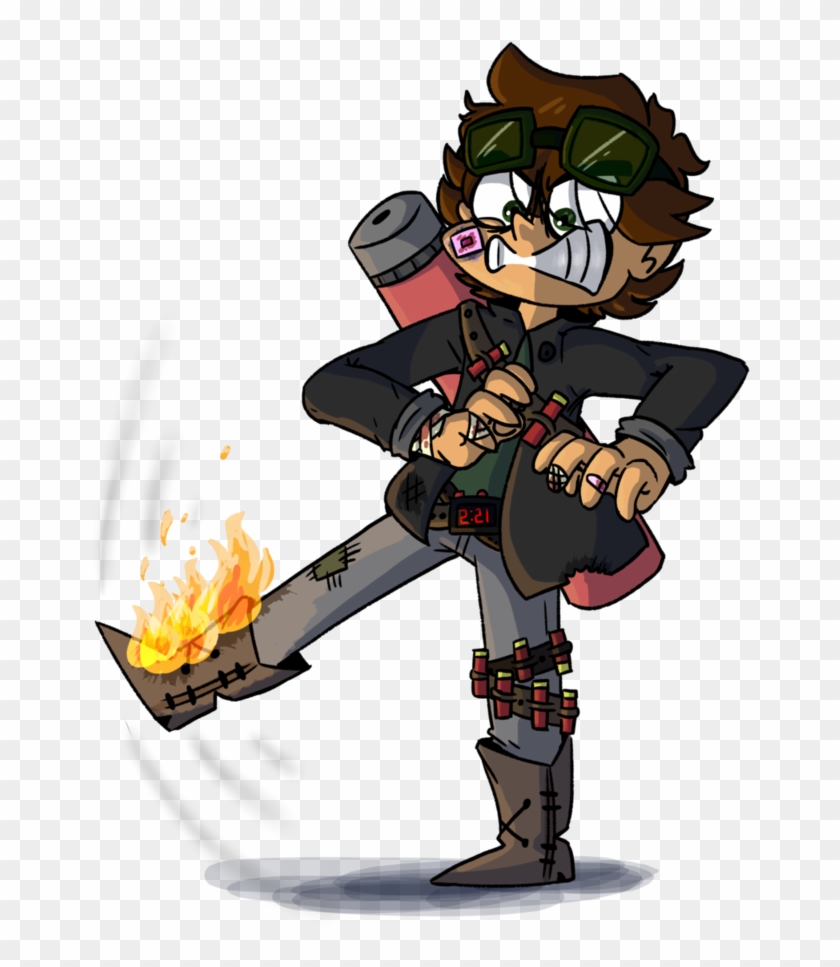 Aidan Burns His Damn Leg Off By Milothemooful - Cartoon #1065918