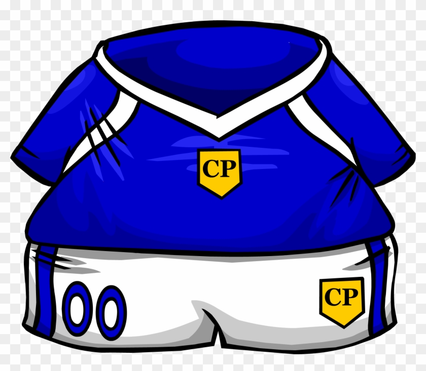 Blue Soccer Jersey - Blue Soccer Jersey Club Penguin #1065929