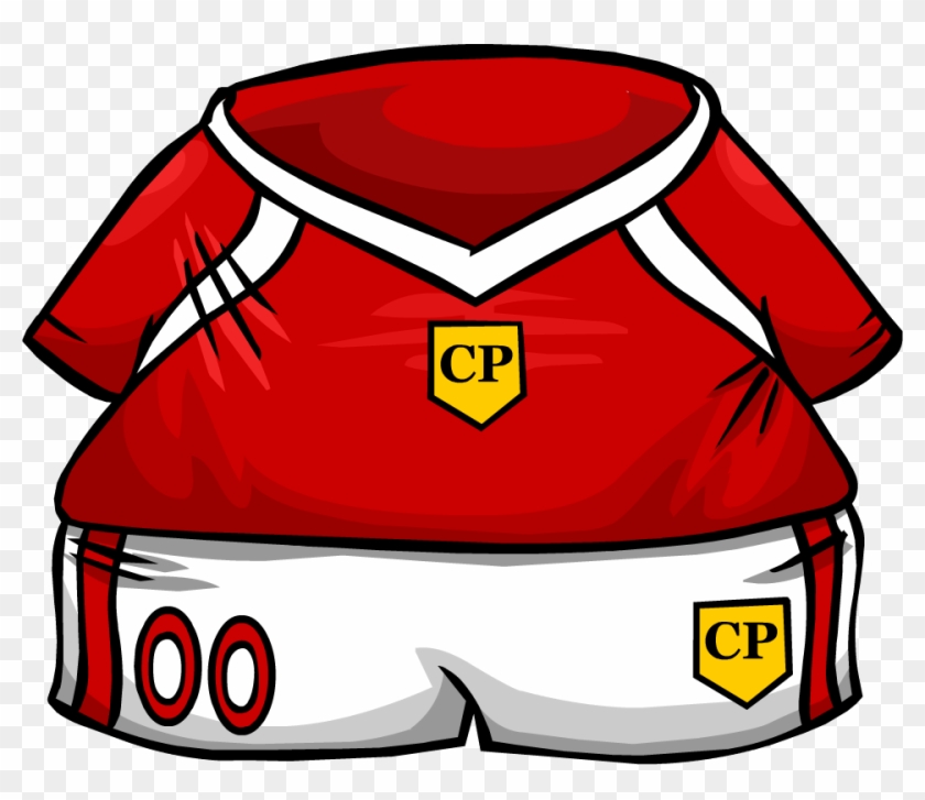 Red Soccer Jersey - Soccer Club Penguin #1065935