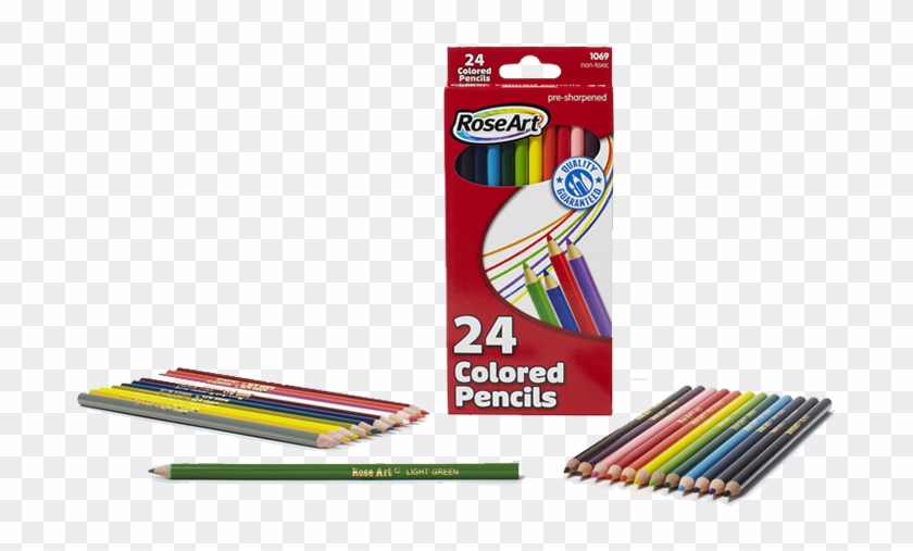 Home/coloring & Art/art Materials/24ct Colored Pencil - Roseart Colored Pencils, 24-count, Assorted Colors, #1066122