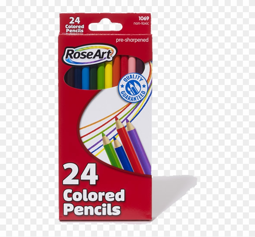 Home/coloring & Art/art Materials/24ct Colored Pencil - Roseart Colored Pencils, 24-count, Assorted Colors, #1066134