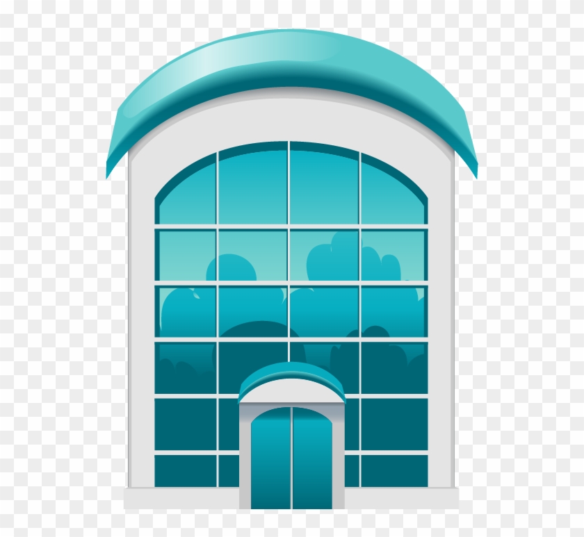 Window Blue Building Glass Facade - Building #1066229