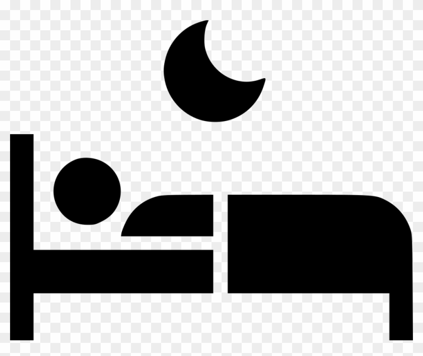 Sleep Bed Moon Asleep Sleeping Comments - Sleeping In Bed Icon #1066306