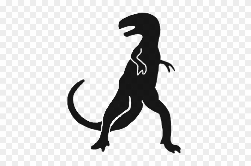 T-rex Dinosaur - Dinosaur Silouette Clipart #1066329