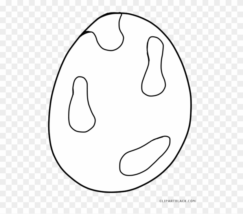Dinosaur Egg Animal Free Black White Clipart Images - Mandala Of Health Model #1066331