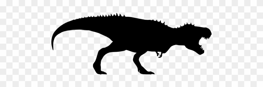 Tyrannosaurus Rex Dinosaur Silhouette Free Icon - T Rex Silueta #1066337