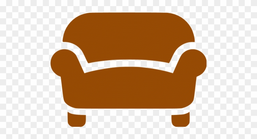 Sofa Clipart Brown Couch - Couch Icon #1066381